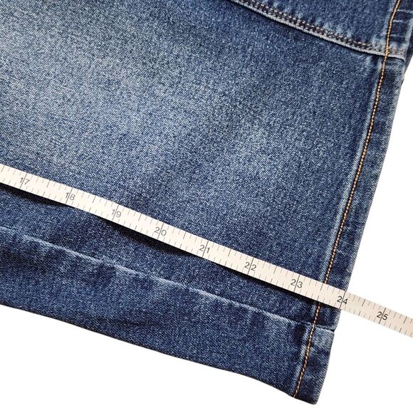 Guess Denim Pencil Skirt High Waist Button Front Blue Stretch Women's Medium - Picture 11 of 11